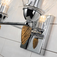 Lucas + McKearn - BB1000PC-2-F2G - Two Light Vanity - Felice - Polished Chrome