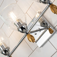 Lucas + McKearn - BB1000PC-3-F1G - Three Light Vanity - Felice - Polished Chrome