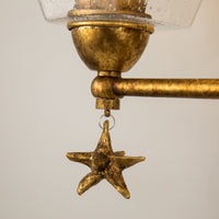 Lucas + McKearn - BB1002G-3 - Three Light Vanity - Star - Gold Leaf