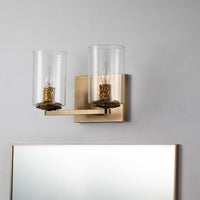 Lucas + McKearn - BB1003ATB-2 - Two Light Vanity - Bolivar - Antique Brass