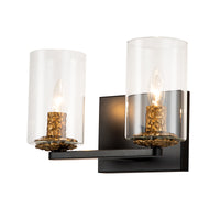 Lucas + McKearn - BB1003MB-2 - Two Light Vanity - Bolivar - Matte Black