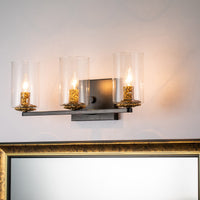 Lucas + McKearn - BB1003MB-3 - Three Light Vanity - Bolivar - Matte Black