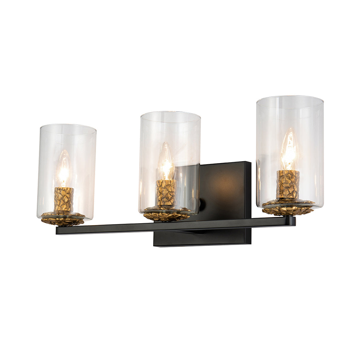 Lucas + McKearn - BB1003MB-3 - Three Light Vanity - Bolivar - Matte Black