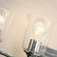 Lucas + McKearn - BB1022PC-2-F1S - Two Light Vanity - Vetiver - Polished Chrome