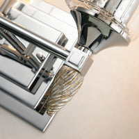 Lucas + McKearn - BB1022PC-2-F2S - Two Light Vanity - Vetiver - Polished Chrome