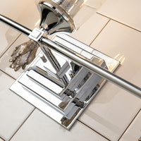 Lucas + McKearn - BB1022PC-3-F1S - Three Light Vanity - Vetiver - Polished Chrome
