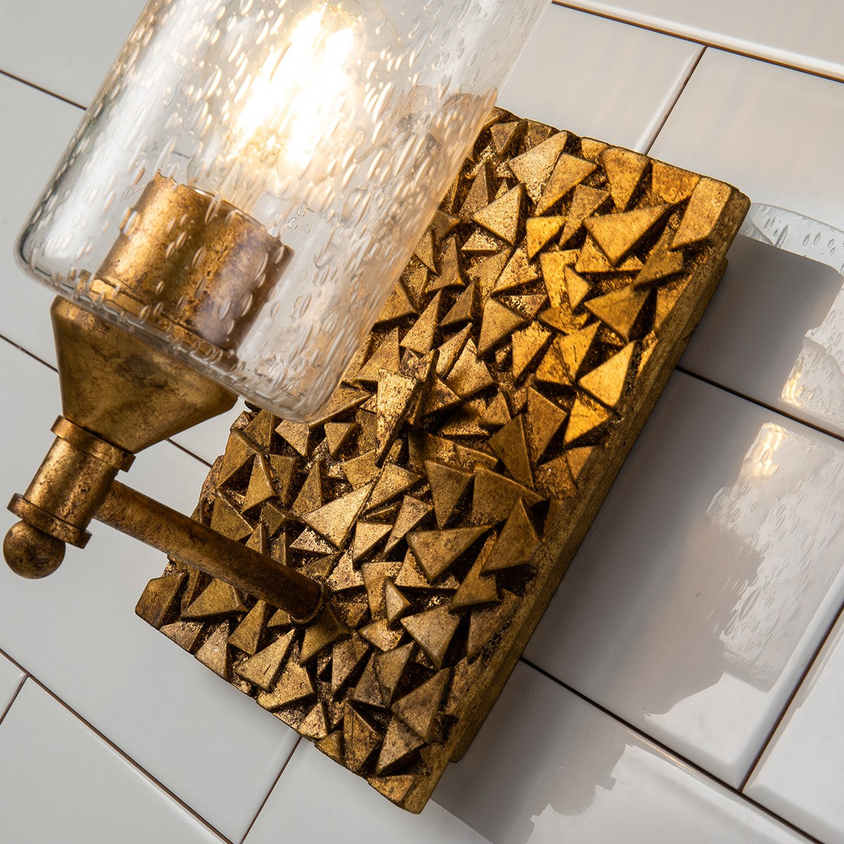 Lucas + McKearn - BB1158G-1 - One Light Wall Sconce - Mosaic - Gold