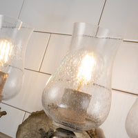 Lucas + McKearn - BB1238-2 - Two Light Vanity - Trellis - Putty Patina And Silver Leaf