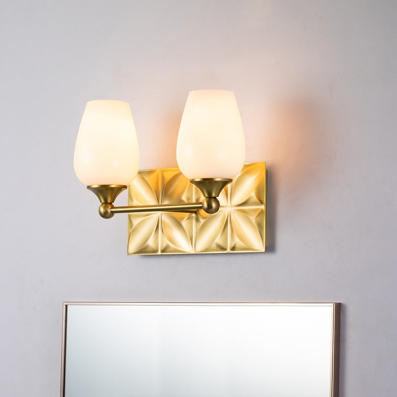 Lucas + McKearn - BB1300AGB-2 - Two Light Vanity - Epsilon - Aged Brass