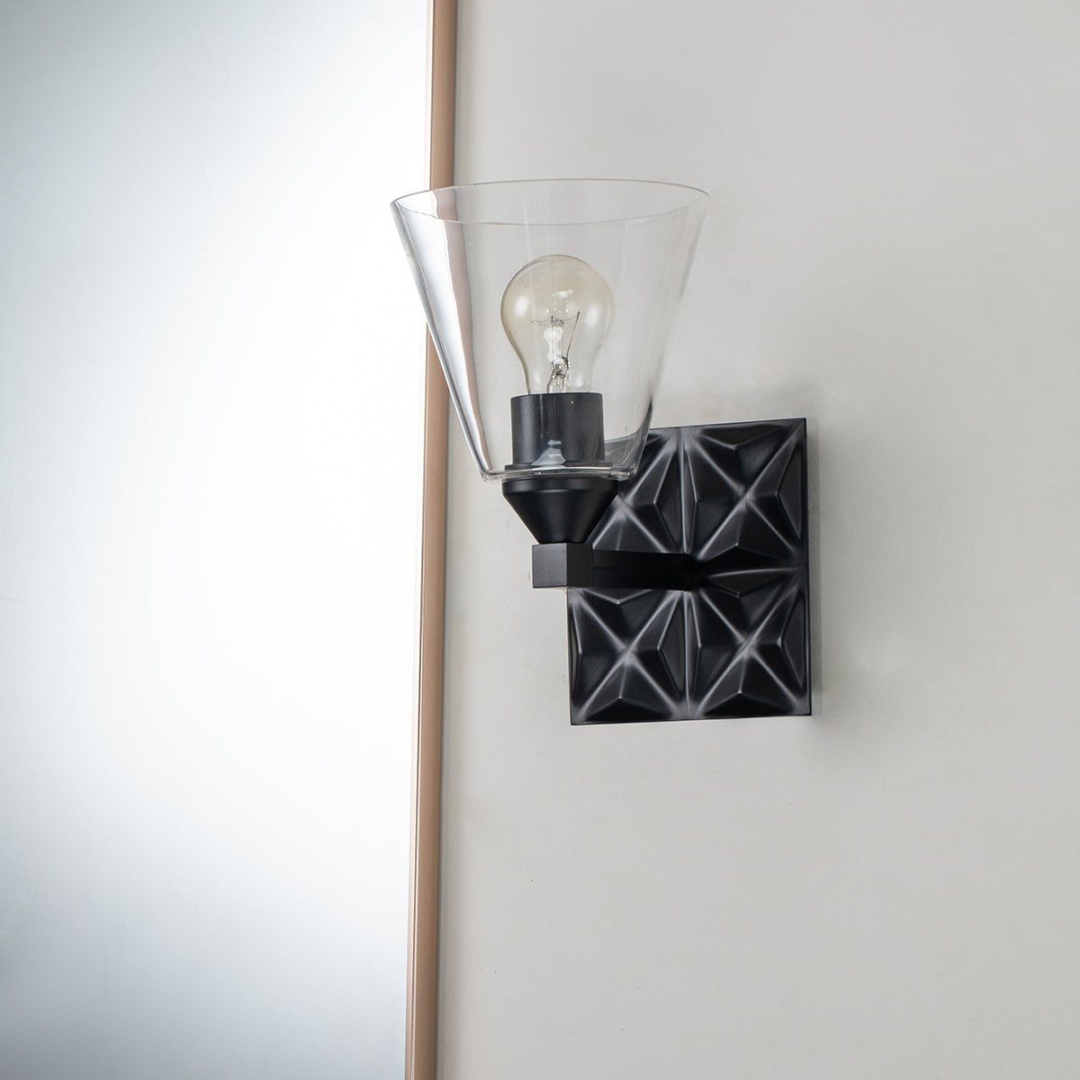 Lucas + McKearn - BB1302MB-1 - One Light Wall Sconce - Alpha - Matte Black