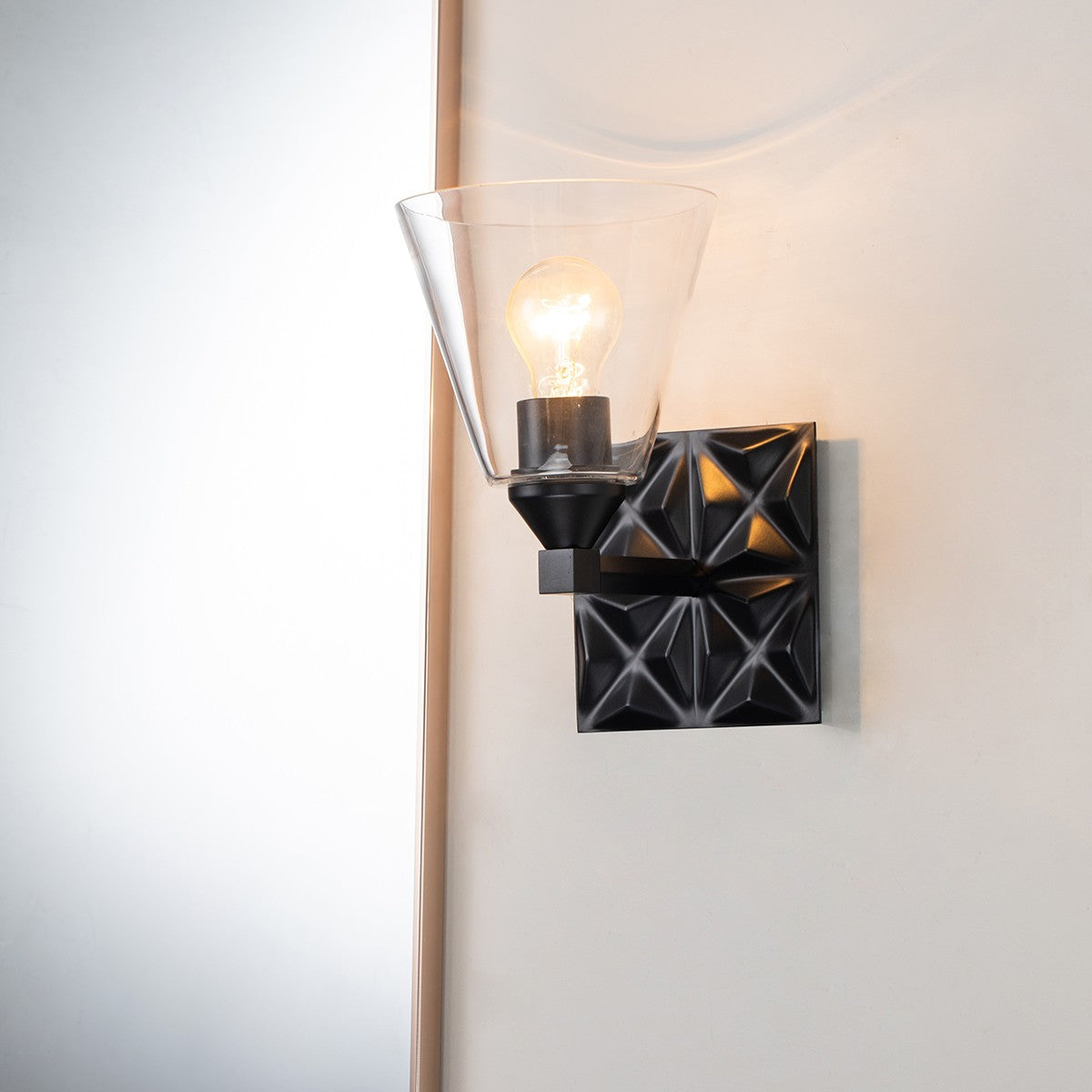 Lucas + McKearn - BB1302MB-1 - One Light Wall Sconce - Alpha - Matte Black