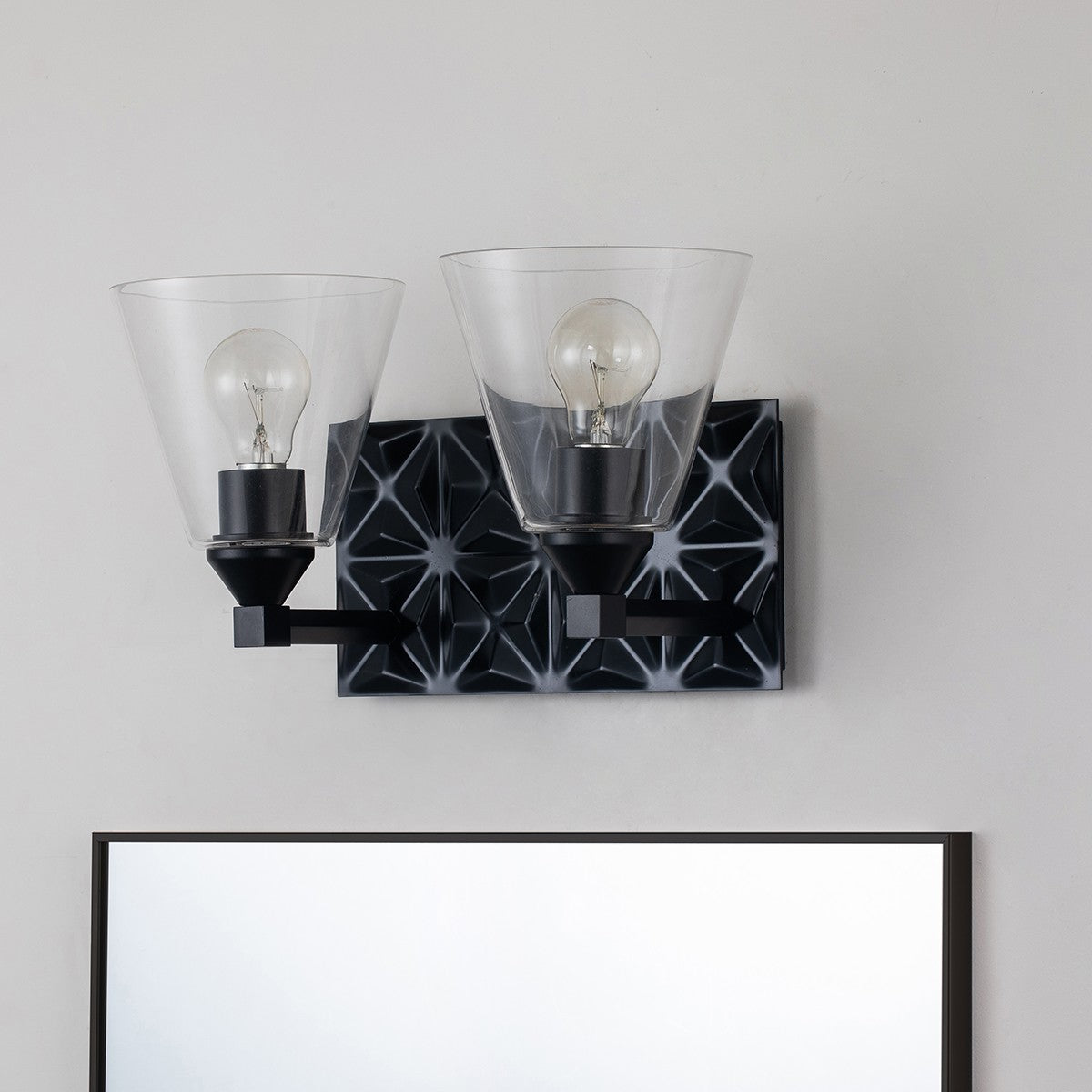 Lucas + McKearn - BB1302MB-2 - Two Light Vanity - Alpha - Matte Black