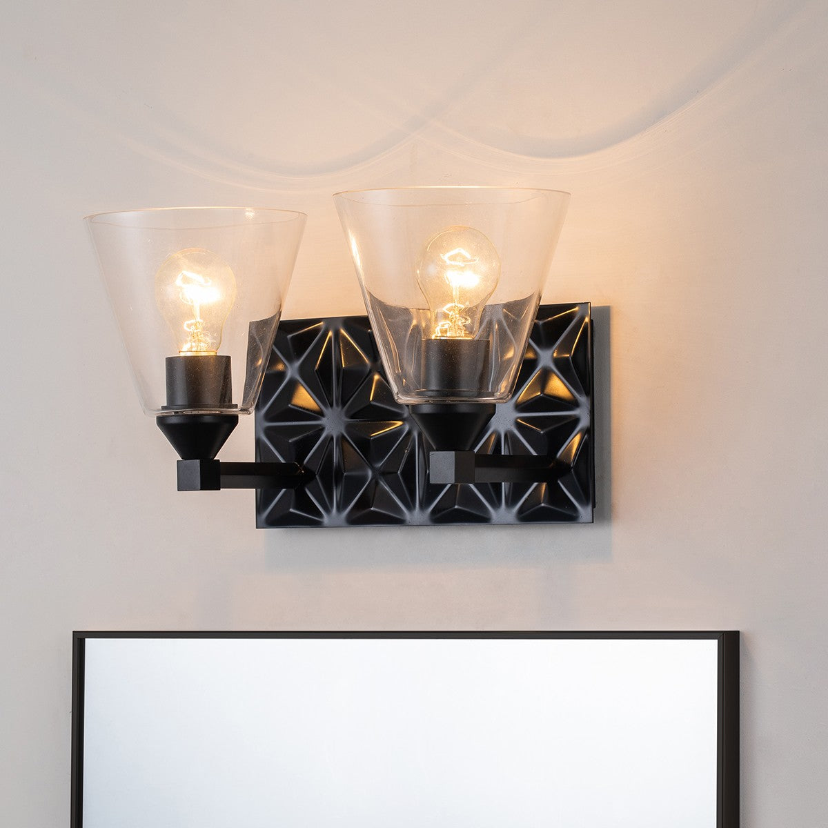 Lucas + McKearn - BB1302MB-2 - Two Light Vanity - Alpha - Matte Black