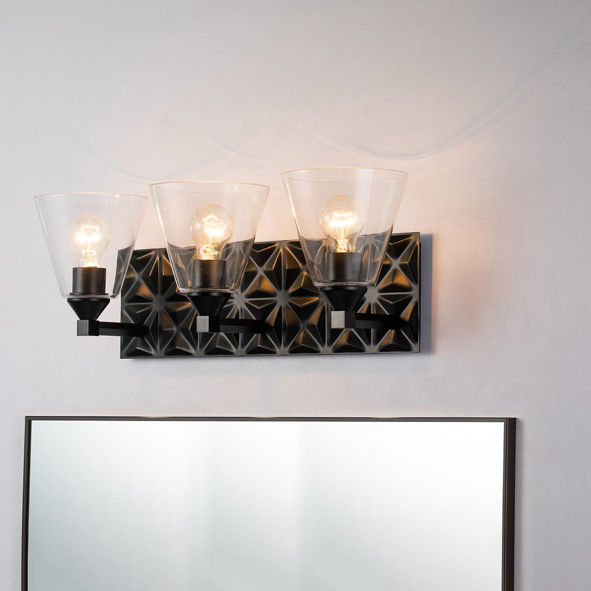 Lucas + McKearn - BB1302MB-3 - Three Light Vanity - Alpha - Matte Black