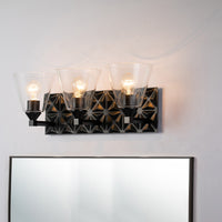 Lucas + McKearn - BB1302MB-3 - Three Light Vanity - Alpha - Matte Black