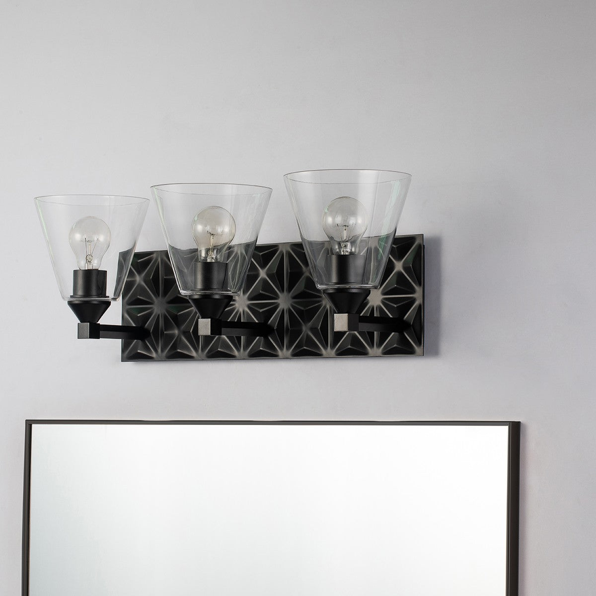 Lucas + McKearn - BB1302MB-3 - Three Light Vanity - Alpha - Matte Black