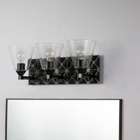 Lucas + McKearn - BB1302MB-3 - Three Light Vanity - Alpha - Matte Black