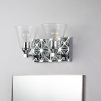 Lucas + McKearn - BB1302PC-2 - Two Light Vanity - Alpha - Polished Chrome