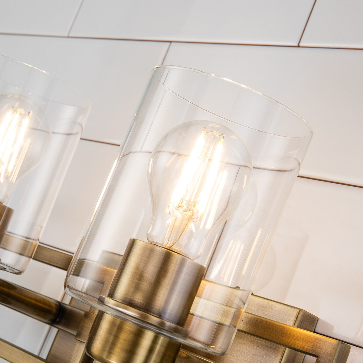 Lucas + McKearn - BB90117ATB-2 - Two Light Vanity - Estes - Antique Brass