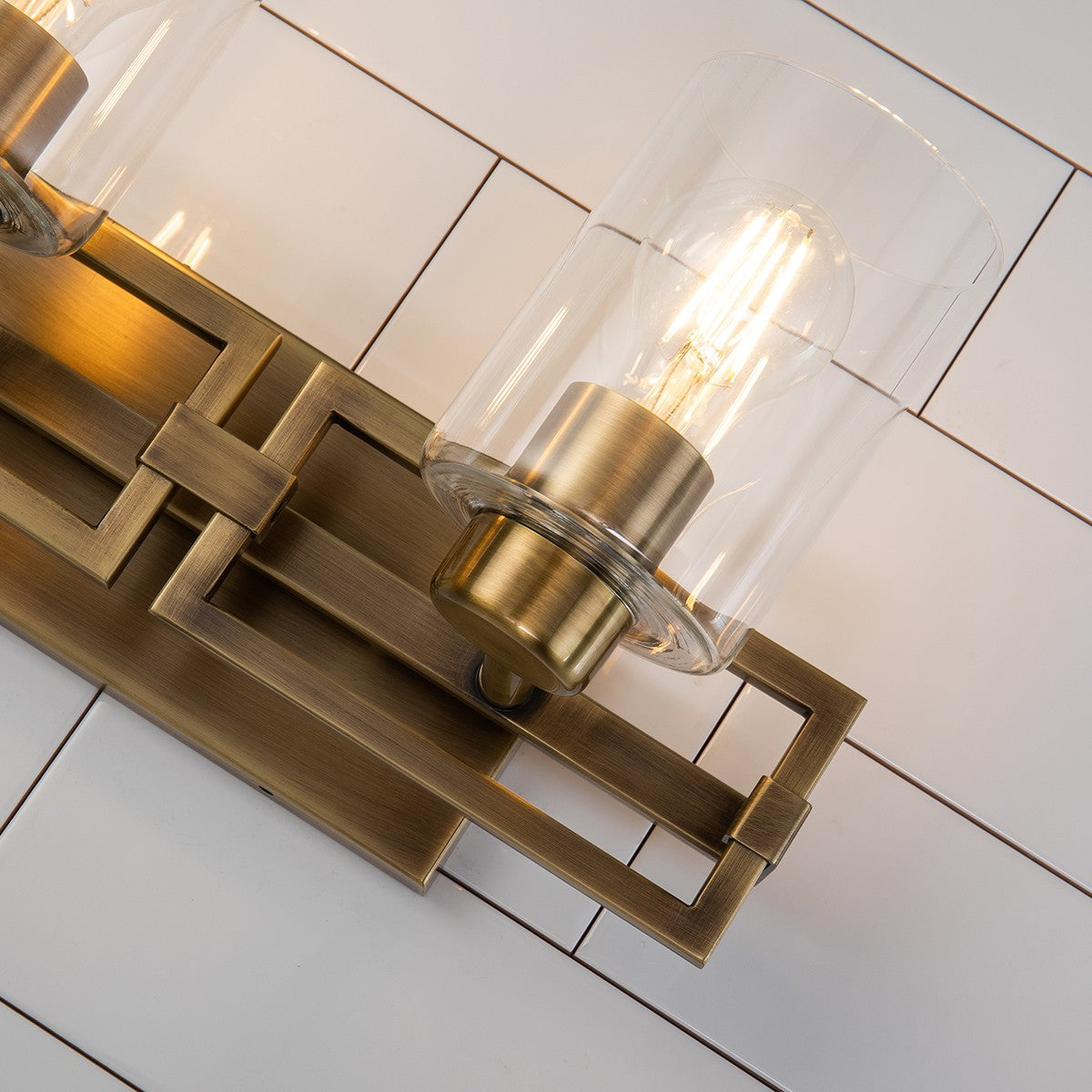Lucas + McKearn - BB90117ATB-2 - Two Light Vanity - Estes - Antique Brass