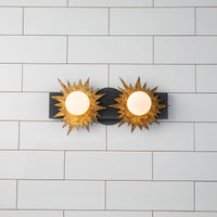 Lucas + McKearn - BB90417-2 - Two Light Vanity - Soleil - Wzc+Gold