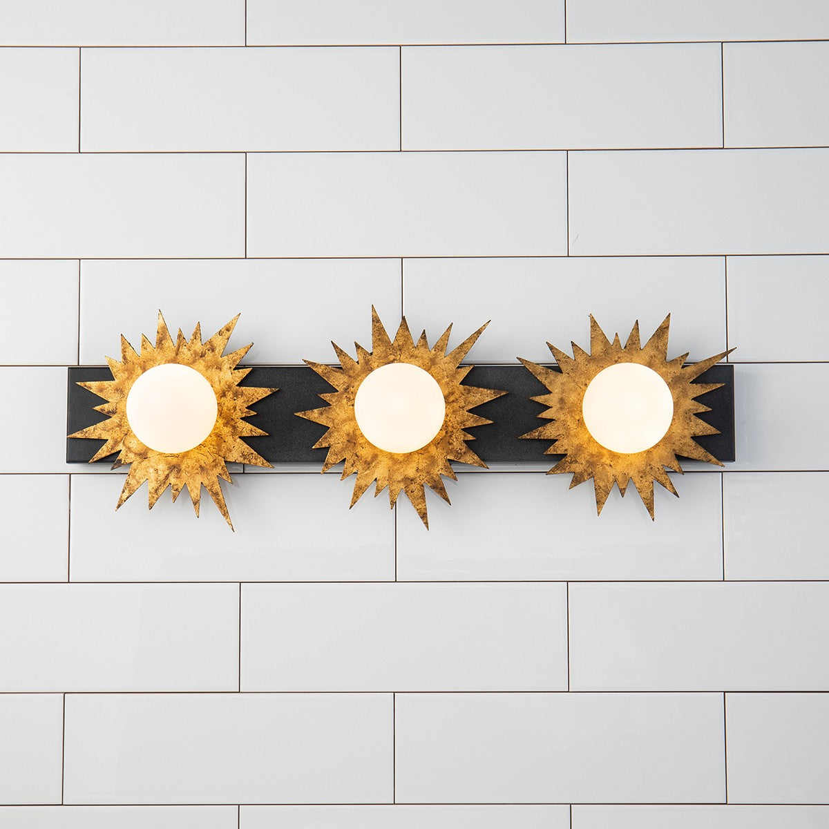 Lucas + McKearn - BB90417-3 - Three Light Vanity - Soleil - Wzc+Gold