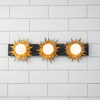 Lucas + McKearn - BB90417-3 - Three Light Vanity - Soleil - Wzc+Gold