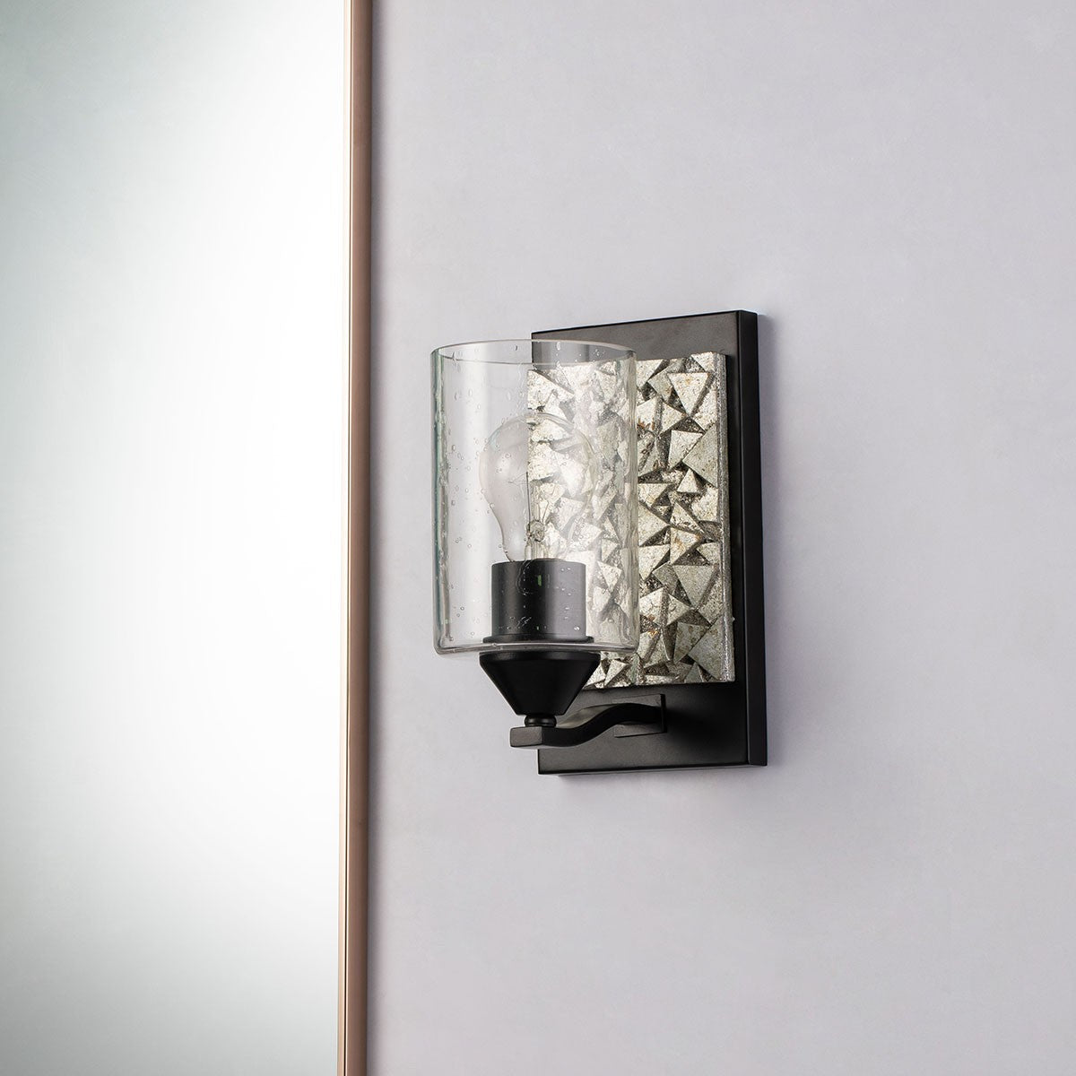 Lucas + McKearn - BB90586MB-1B1S - One Light Wall Sconce - Bocage - Matte Black