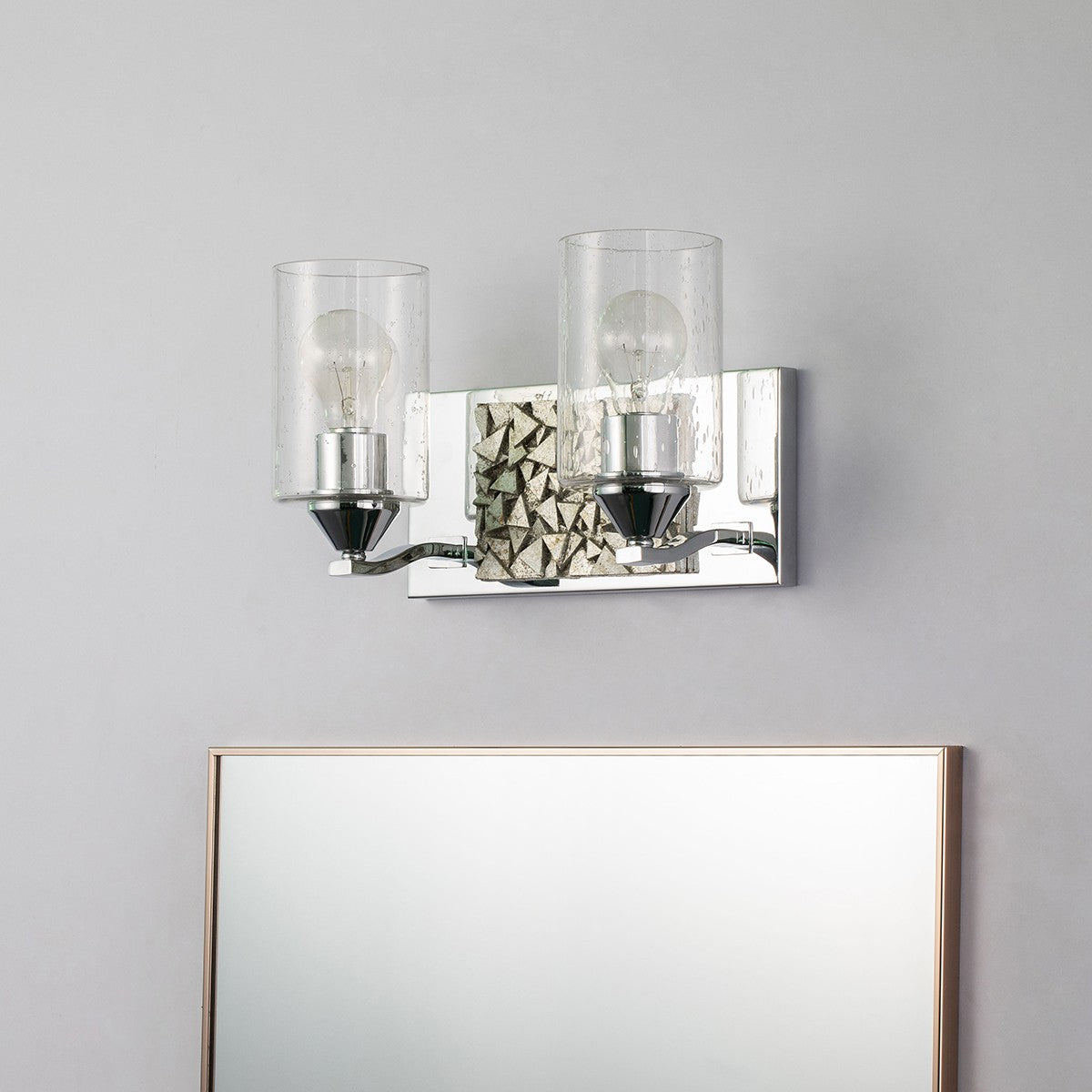 Lucas + McKearn - BB90586PC-2B1S - Two Light Vanity - Bocage - Polished Chrome