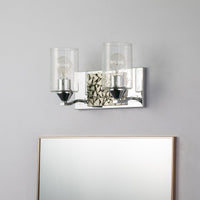 Lucas + McKearn - BB90586PC-2B1S - Two Light Vanity - Bocage - Polished Chrome