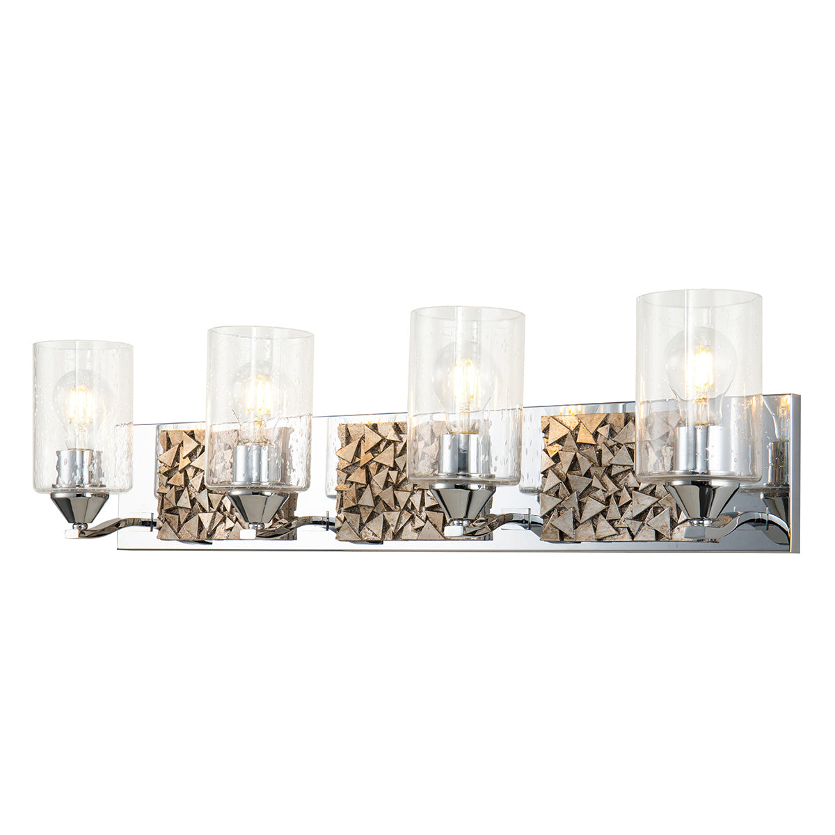 Lucas + McKearn - BB90586PC-4B1S - Four Light Vanity - Bocage - Polished Chrome
