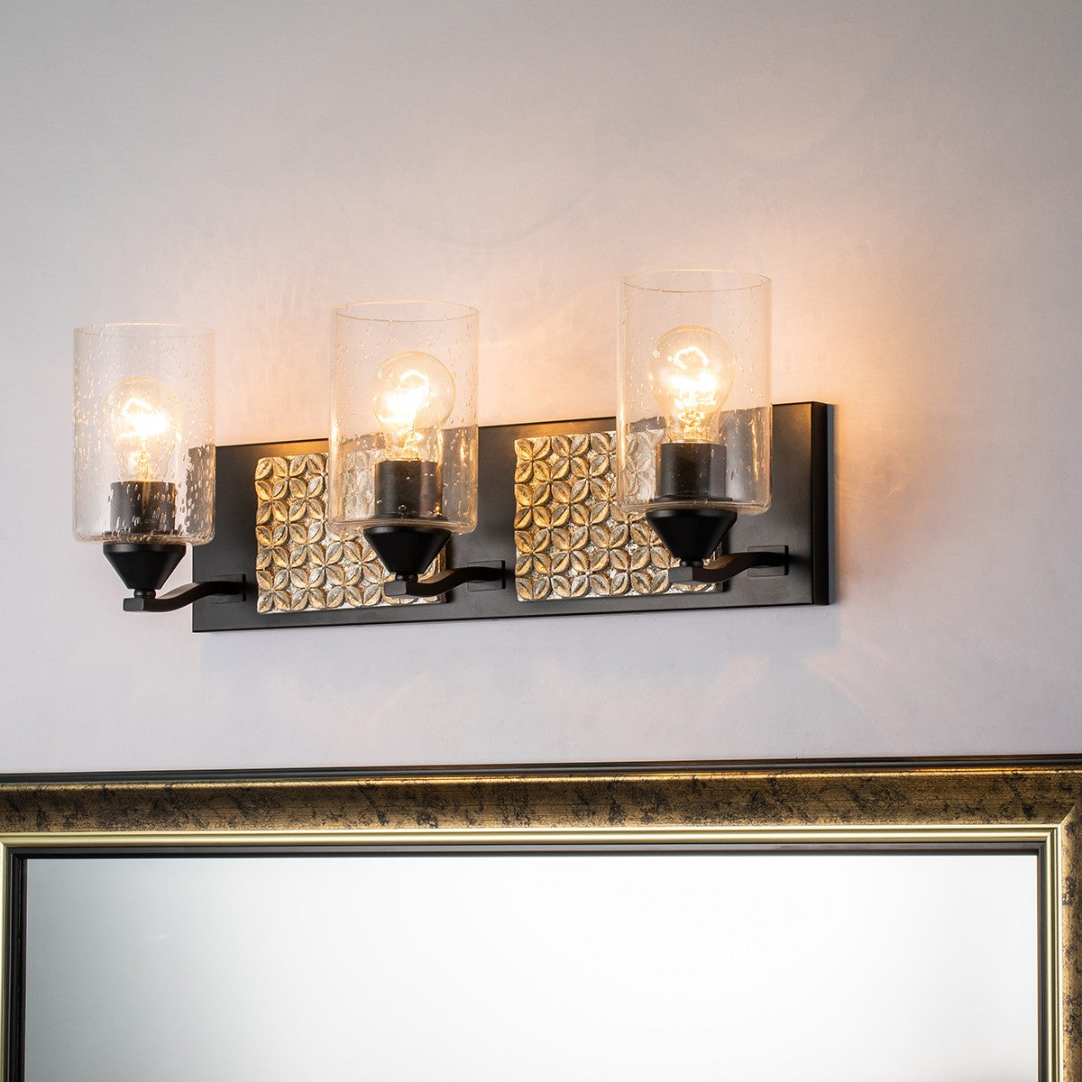 Lucas + McKearn - BB90587MB-3B2S - Three Light Vanity - Arcadia - Matte Black