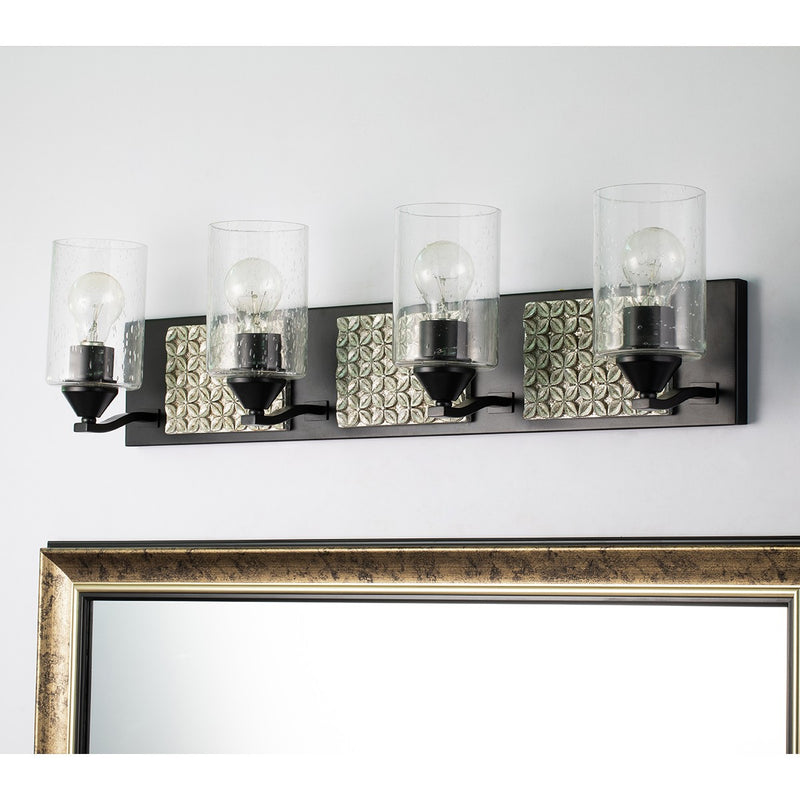 Lucas + McKearn - BB90587MB-4B2S - Four Light Vanity - Arcadia - Matte Black