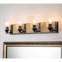 Lucas + McKearn - BB90587MB-4B2S - Four Light Vanity - Arcadia - Matte Black