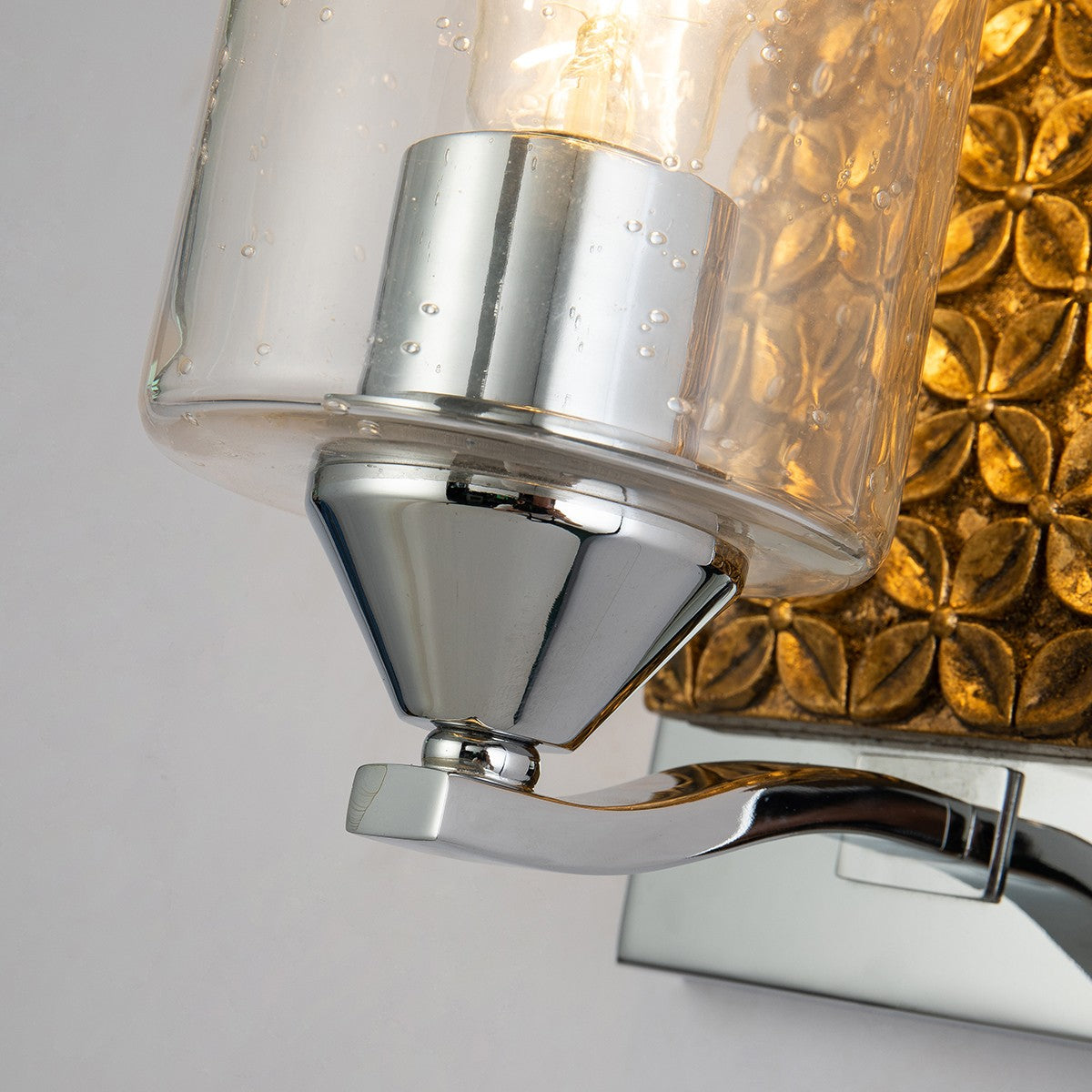Lucas + McKearn - BB90587PC-1B2G - One Light Wall Sconce - Arcadia - Polished Chrome
