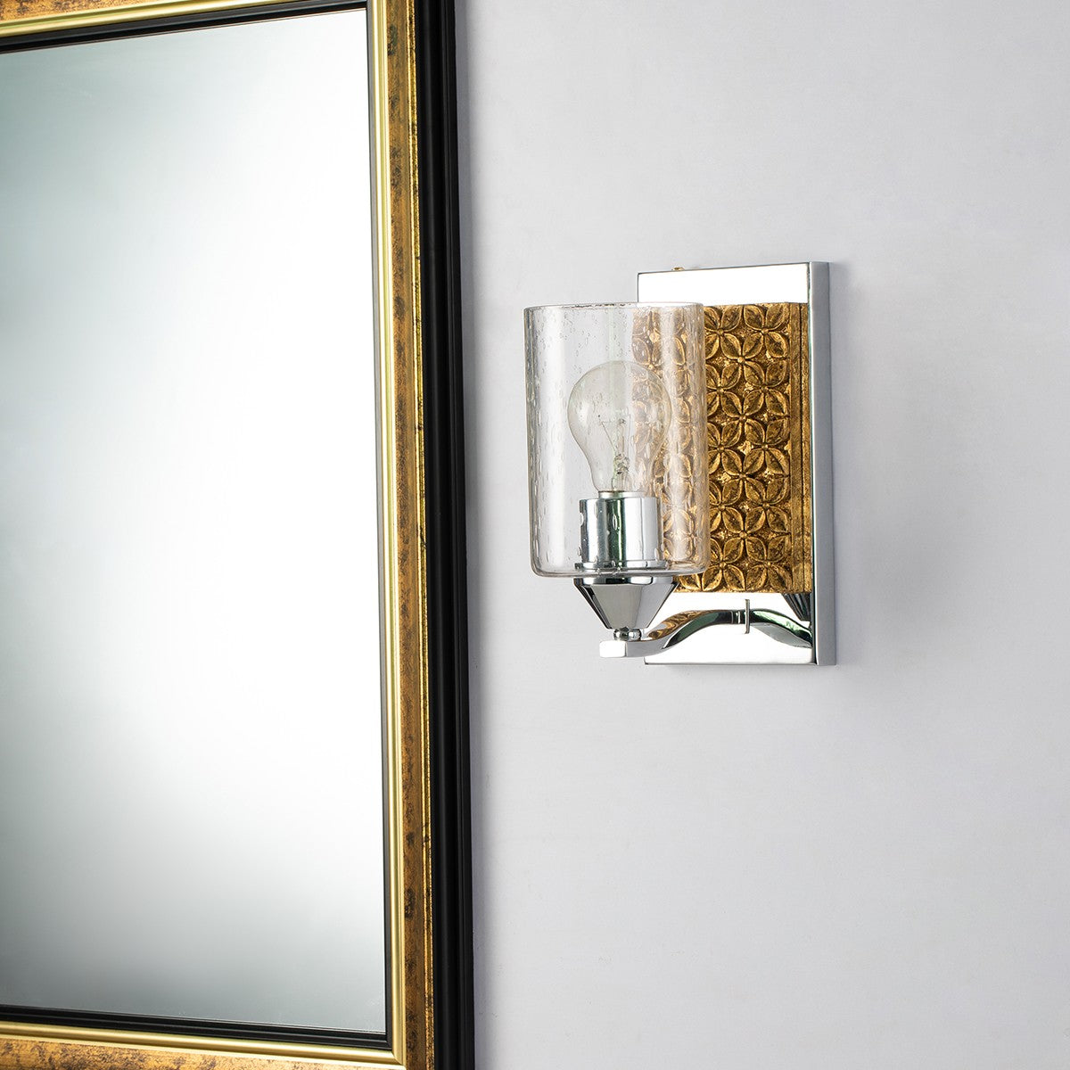 Lucas + McKearn - BB90587PC-1B2G - One Light Wall Sconce - Arcadia - Polished Chrome