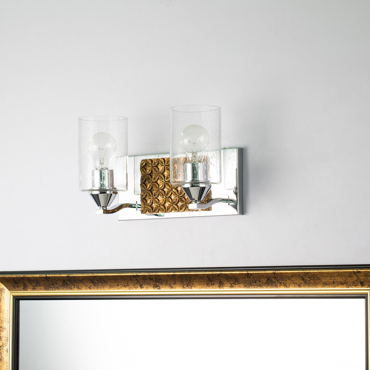 Lucas + McKearn - BB90587PC-2B2G - Two Light Vanity - Arcadia - Polished Chrome