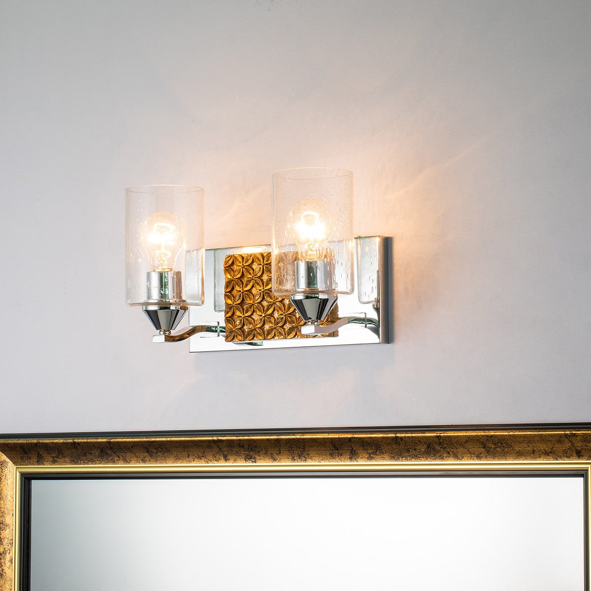 Lucas + McKearn - BB90587PC-2B2G - Two Light Vanity - Arcadia - Polished Chrome