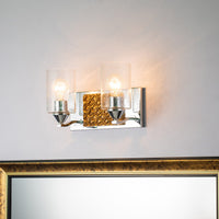 Lucas + McKearn - BB90587PC-2B2G - Two Light Vanity - Arcadia - Polished Chrome