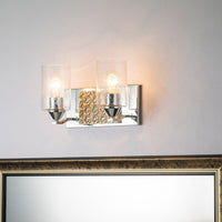 Lucas + McKearn - BB90587PC-2B2S - Two Light Vanity - Arcadia - Polished Chrome
