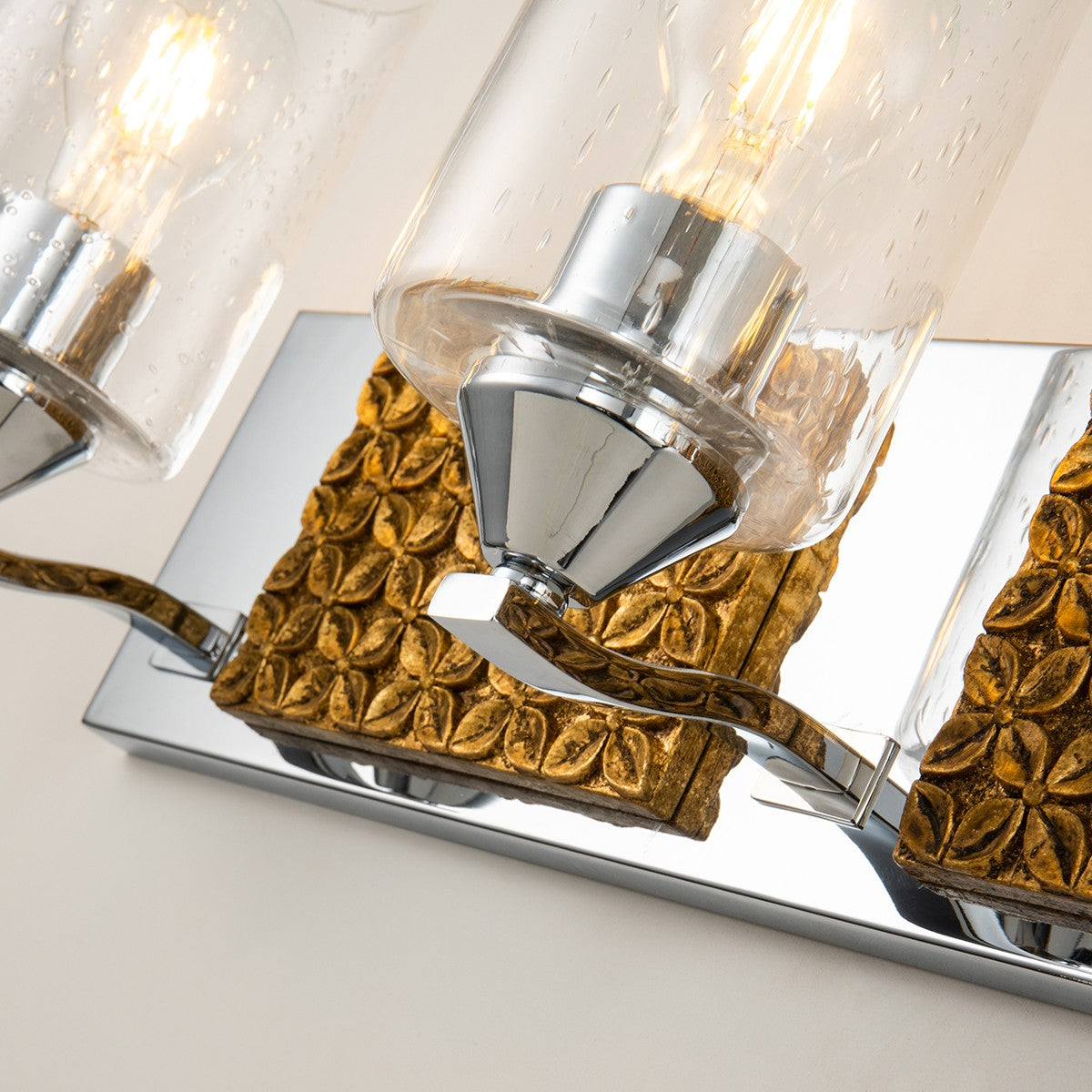 Lucas + McKearn - BB90587PC-4B2G - Four Light Vanity - Arcadia - Polished Chrome