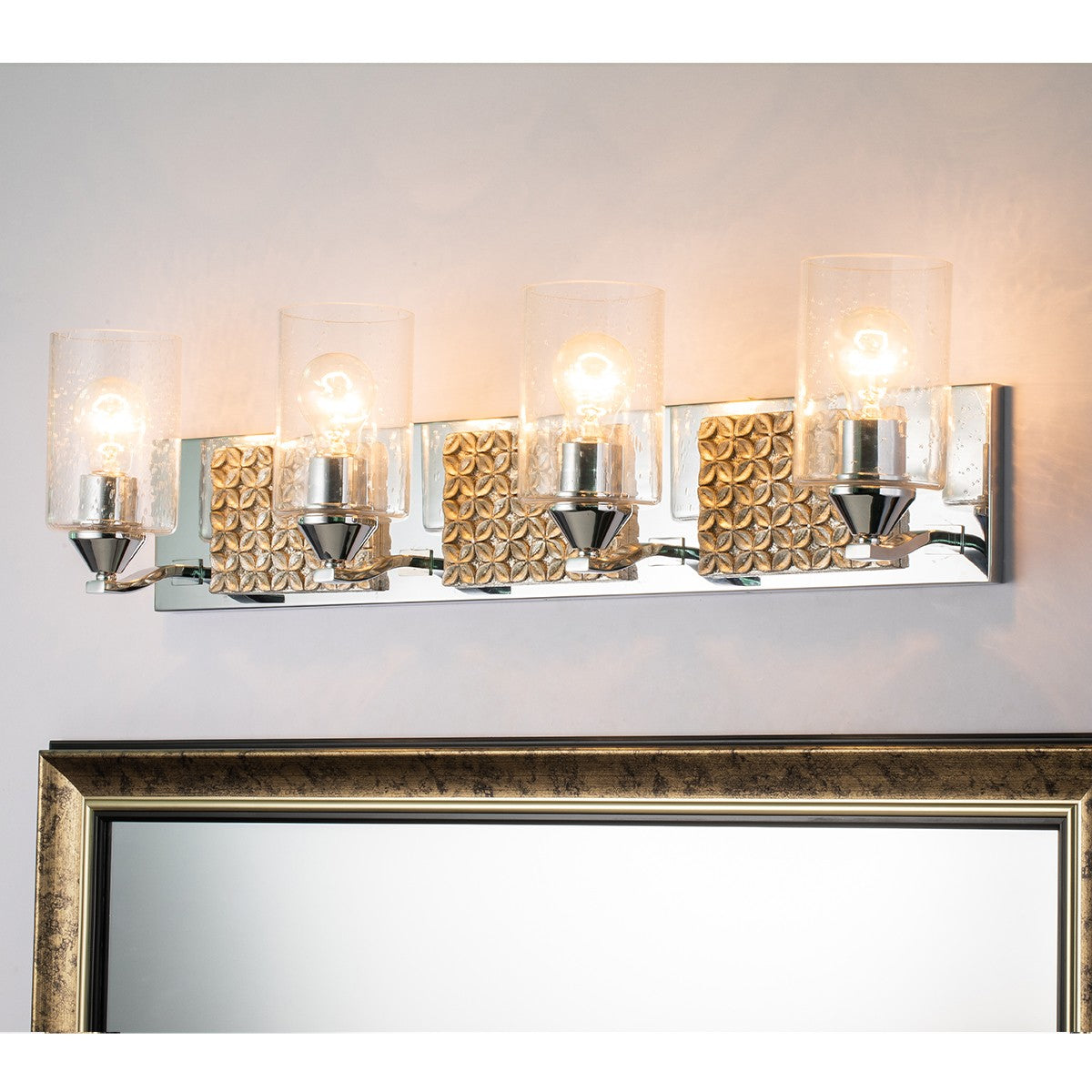 Lucas + McKearn - BB90587PC-4B2S - Four Light Vanity - Arcadia - Polished Chrome