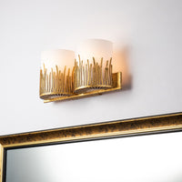 Lucas + McKearn - BB90610G-2 - Two Light Vanity - Sawgrass - Gold