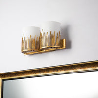 Lucas + McKearn - BB90610G-2 - Two Light Vanity - Sawgrass - Gold