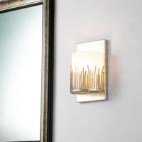 Lucas + McKearn - BB90610S-1 - One Light Wall Sconce - Sawgrass - Silver