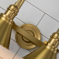Lucas + McKearn - BB90684AGB-2 - Two Light Vanity - Provence - Aged Brass