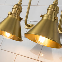 Lucas + McKearn - BB90684AGB-2 - Two Light Vanity - Provence - Aged Brass
