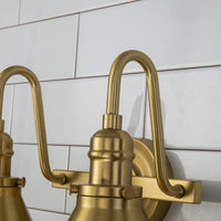 Lucas + McKearn - BB90684AGB-2 - Two Light Vanity - Provence - Aged Brass