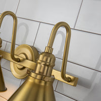 Lucas + McKearn - BB90684AGB-3 - Three Light Vanity - Provence - Aged Brass