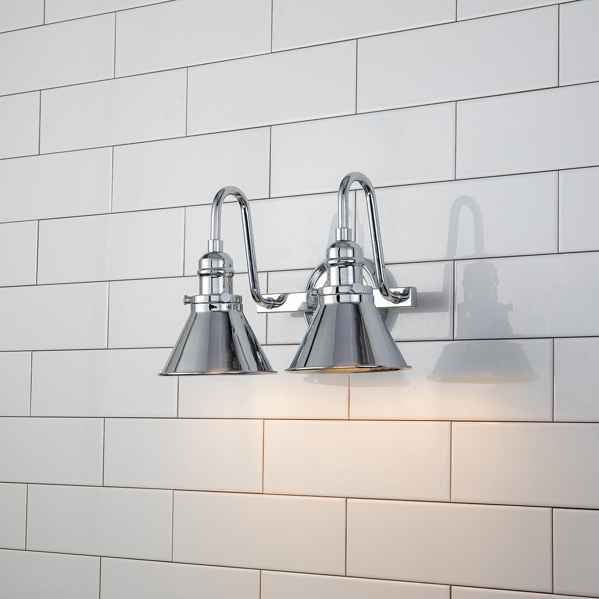 Lucas + McKearn - BB90684PC-2 - Two Light Vanity - Provence - Polished Chrome